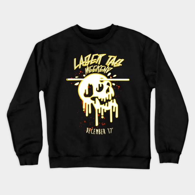 LASER TAG Weekend 17' Crewneck Sweatshirt by triotdesigns